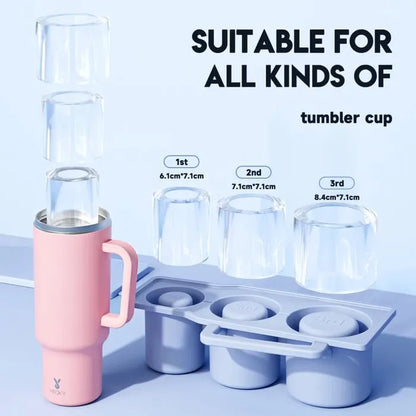 Cylinder Ice Mold for Tumbler Cup